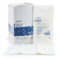 McKesson White Abdominal Pad Sterile 5 X 9 Inch 400 /Case 16-4250