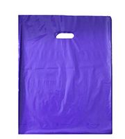 40pcs Durable Merchandise bags 12X15 Die Cut Handle-Glossy finish-Anti-Strech for Retail store, Birthday Party favors, Handouts and more by Best Choice (Purple 40)