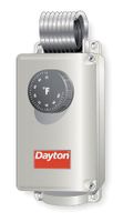 Dayton 6EDY5 Line Voltage Thermostat, 120-240V, SPDT