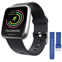 ZKCREATION Smart Watch Heart Rate Monitoring Fitness Tracker with Sleep Monitoring Blood Pressure Stopwatch Pedometer Sport Watch for Men & Women Compatible with Android and iPhone