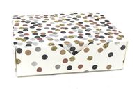 12 Favors Boxes Tags Elegance Metallic dots with Real Glitter and Foil 1 Dozen Wedding Favors (Small Box (2 13/16"w x 3 3/4"l x 1 1/8"h))