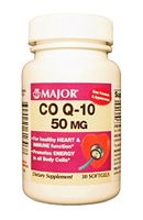 COENZYME Q-10 50MG SOFTGEL COENZYME Q10 (UBIDECARENONE)-50 MG Lt Orange 30 SOFTGELS UPC 309045616468