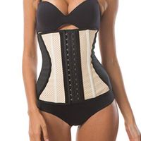 SUGEER Mesh Rubber Corset and Abdomen and Women Corsets Shaping and Tied Waists CorsetsMesh Slim Corset Black