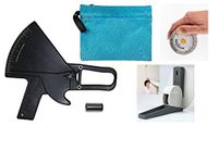 AnthroFlex Kit with Slim Guide Skinfold Caliper, BMI Tape Measure, Wall Mounted Stadiometer, Calibration Dowel, Transport Bag, Manual with Charts for Measuring Body Fat Percentage (Black)