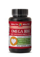 Immune Support Booster - Omega 8060 (Highly Concentrated Fish Oil) - Omega 3 and 6-1 Bottle 60 Softgels