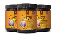 Hair Skin and Nails Vitamins Collagen - Collagen PEPTIDES HYDROLYZED from Collagen I&III - hydrolyzed Collagen peptides for Weight Loss - 3 Bottles 3 LB - 1362 Grams