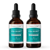 Vira Secret Alcohol Extract, Tincture, Echinacea, Elder, Oregon Grape, Lemon Balm, Cat's Claw, Calendula. Virus/Infection Support (2x4 fl oz)