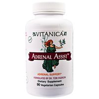 Vitanica, Adrenal Assist, Adrenal Support, 90 Veggie Caps - 2pc