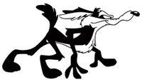 Wile E. Coyote Sticker Vinyl Decal Warner Bros. Mel Blanc Animation Icon