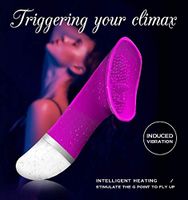 QFDYEQF Design of The Female C-l-i-t Oral Tongue Simulator, 30 Frequency and Multi-Function Vibration L-icking T-ongue Toy Ultra-Soft Long Ergonomic Design
