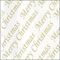 Gold Merry Christmas Tissue Paper (4 Sheets)