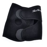 Dimart Hole Out Design Elastic Compression Black Rubber Adjustable Knee Support