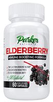Immunity Boosting Elderberry Fruit Extract 1200mg 60caps. Premium Dietary Supplement All Natural Made in USA, FDA Approved. Triple Action Immune Blend Great for Flu, Cold Season