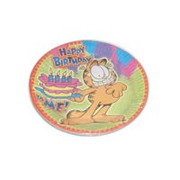 7 inches Plates Garfield Birthday 8 count, Case of 12