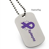 Epilepsy Medical Alert ID Dog Tag