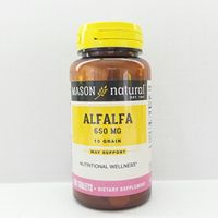 Mason Natural Alfalfa Dehydrated Leaves 650mg Tablets, Double Strength - 100 Ea