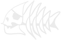 hBARSCI Fish Bones Vinyl Decal - 5 Inches - for Cars, Trucks, Windows, Laptops, Tablets, Outdoor-Grade 2.5mil Thick Vinyl - White