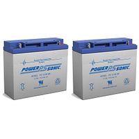 Power Sonic 12V 18AH Replaces Mighty Mule FM350 Automatic Gate Opener - 2 Pack