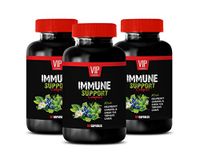 Immune Ultra tumeric - Immune Support Complex for Adults - Powerful ANTIOXIDANTS - Natural Herbs - Garlic Tablets - 3 Bottles (180 Capsules)