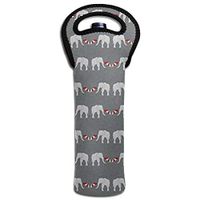 GUHurieir Elephant Umbrella Novelty Colorful Eye Attract Wine Bottle Bags Party Gift Wedding Bags