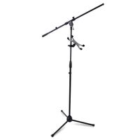 Pyle Multimedia iPad and Tripod Microphone Stand - Universal Mic Holder Adjustable Extender Bar and Multi Mount Boom Clip w/ Universal Tablet or iPad Griper Starter Kit - Sturdy and Durable PMKSPAD7