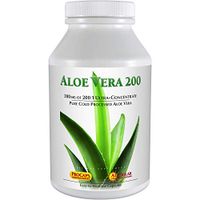 Andrew Lessman Aloe Vera 200-60 Capsules – Provides 200:1 Ultra-Concentrate of Aloe Vera, Soothing Support for Stomach and Digestive System, No Additives, Small Easy to Swallow Capsules