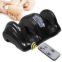 Apontus Shiatsu Kneading Rolling Foot Massager w/Remote Control Black