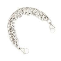 Triple Strand Medical Alert ID Stainless Steel Bracelet (8")