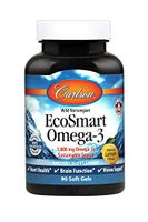 Carlson - EcoSmart Omega-3, Sustainable Source, Promotes Heart, Brain, Vision & Joint Health, Lemon, 90 soft gels