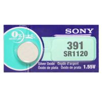Sony 391 (SR1120) 1.55V Silver Oxide 0% Hg Mercury Free Watch Battery (20 Batteries)