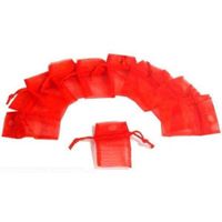FindingKing 12 Jewelry Drawstring Pouches Organza Gift Bag 1.75x2