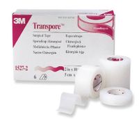 "PT# 1527-0 3M Surgical Tape, ½"" x 10 yds, 24 rl/bx, 10 bx/cs"