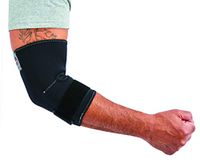 Ergodyne ProFlex 655 Neoprene Elbow Sleeve with Strap, Black, Medium