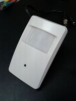 HD-CVI 2MP Spy-Motion Detector Covert Camera: 1080p 2MP PixelPlus CMOS, 3.7mm lens, Pinhole mini-motion det. High-Definition Security Camera (white) with Bracket and screws