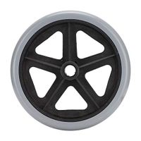 Qkiss Electric Wheelchair Wheels 6/8inch, Wear-Resistant Wheelchair Replacement Part Accessory Suitable for most electric wheelchairs(8inch)