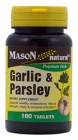 Mason Natural Garlic and Parsley Dietary Supplement Tablets - 100 Ea