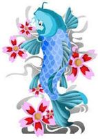 HotSaleStore Sticker Seals 48 !!!KOI Fish!!! Sticker Label Envelope Seals 1.2" Round