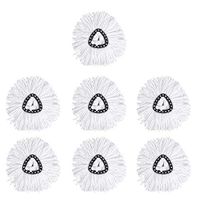 Spin Mop Refill Replacement Mop Heads Microfiber Triangle Spinning Mops Head for Floor Easy Cleaning (Pack of 7)