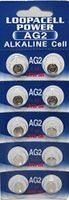 LOOPACELL 10 Pack AG2 LR726 396 397 D396 D397 GP397 V396 Alkaline Button Cell Battery
