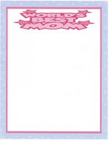 Mother's Day World's Best Mom Stationery Printer Paper 26 Sheets