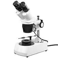 BoliOptics 20X-40X Jewelry Gem Stereo Microscope, Binocular, Halogen Light + Dark Field Condenser JM12060201