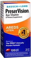 Bausch & Lomb PreserVision with Lutein 120 Soft Gels (Pack of 8)