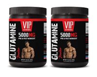 pre Workout no Caffeine - GLUTAMINE Powder 5000MG - PRE & Post Workout - glutamine Recovery Powder - 2 Cans 600 Grams