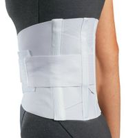 DJO 79-89005 Procare Double-Pull Sacro-Lumbar Support, White, Medium, 35" - 38" Size, 10" Length