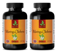 Fat Burning Pills for Women Weight Loss - Moringa OLEIFERA 1200MG - Dietary Supplement - Moringa Leaf Extract - 2 Bottles (120 Capsules)