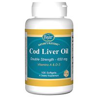 Baar Nature's Blessing Cod Liver Fish Oil Softgels