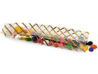 Gold Stripe 1.7 Mil Cello Bags - 1/2 lb Gold Stripe Cello Bags 2"x1-3/4"x10" 1.7 mil (2 Packs; 100 Bags Per Pack) - Wraps-MCBHG