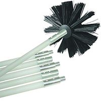 XGao Duct Brush Flexible Dryer Vent Cleaning Kit Lint Brush Remover Extends Up To 12 Feet With a Synthetic Brush Head Can Be Used With Or Without a Drill Clean Buildup In Dryer Vents With Ease (White)