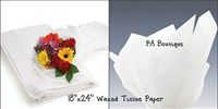 50ct White Waxed Tissue Paper Floral Bouquet Wrapping 18"x24" Large Sheets