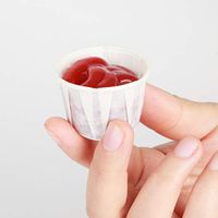 GOLDEN APPLE, 1oz-250ct White Treated Paper Souffle Portion Cups for Measuring, Medicine, Samples, Jello Shots,Harvest Paper. Compostable Souffle, Portion Cup